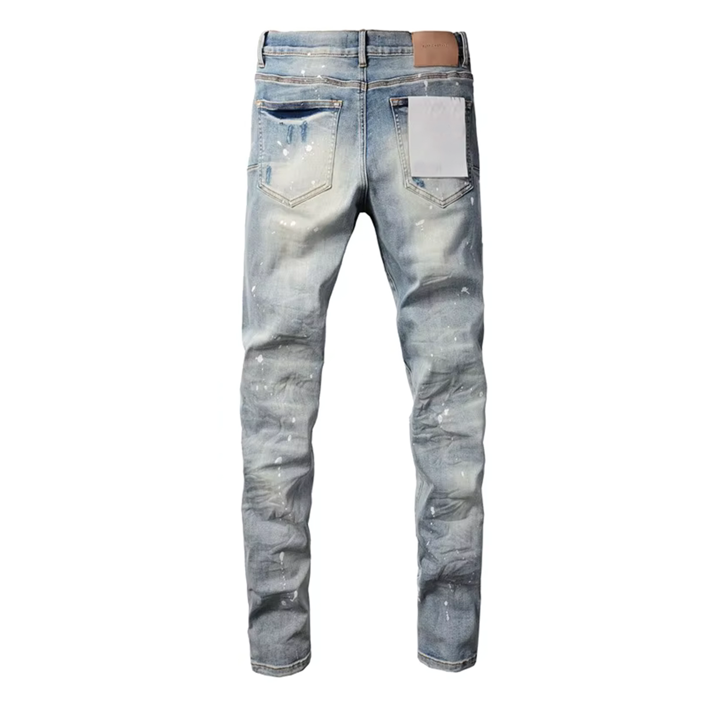 Distressed Blue Washed Jeans