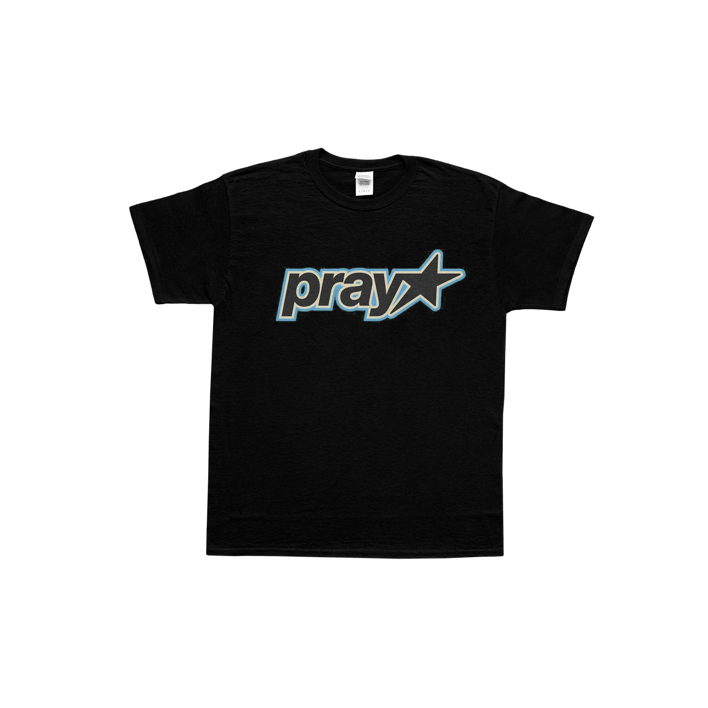 Pray blue tee
