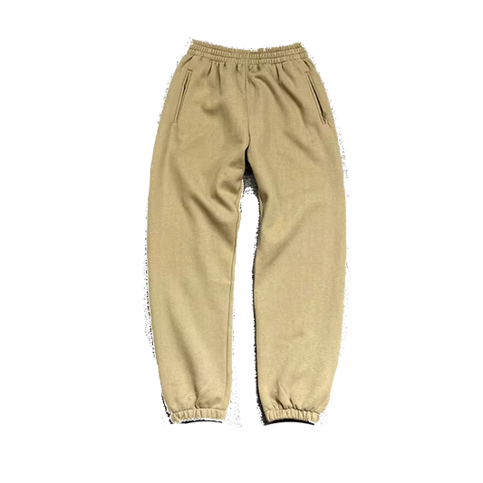 Beige heavyweight joggers