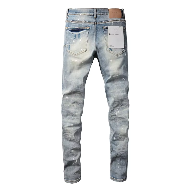 Distressed Blue Washed Jeans