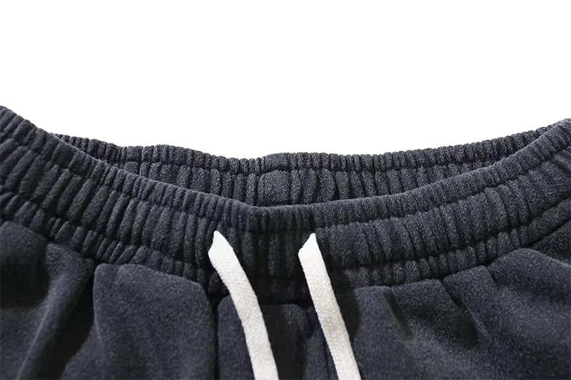 MANII Wound washed black shorts