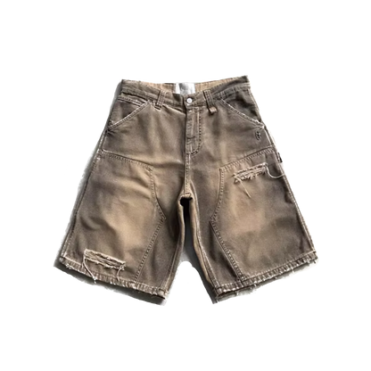 Washed denim carpenter Shorts