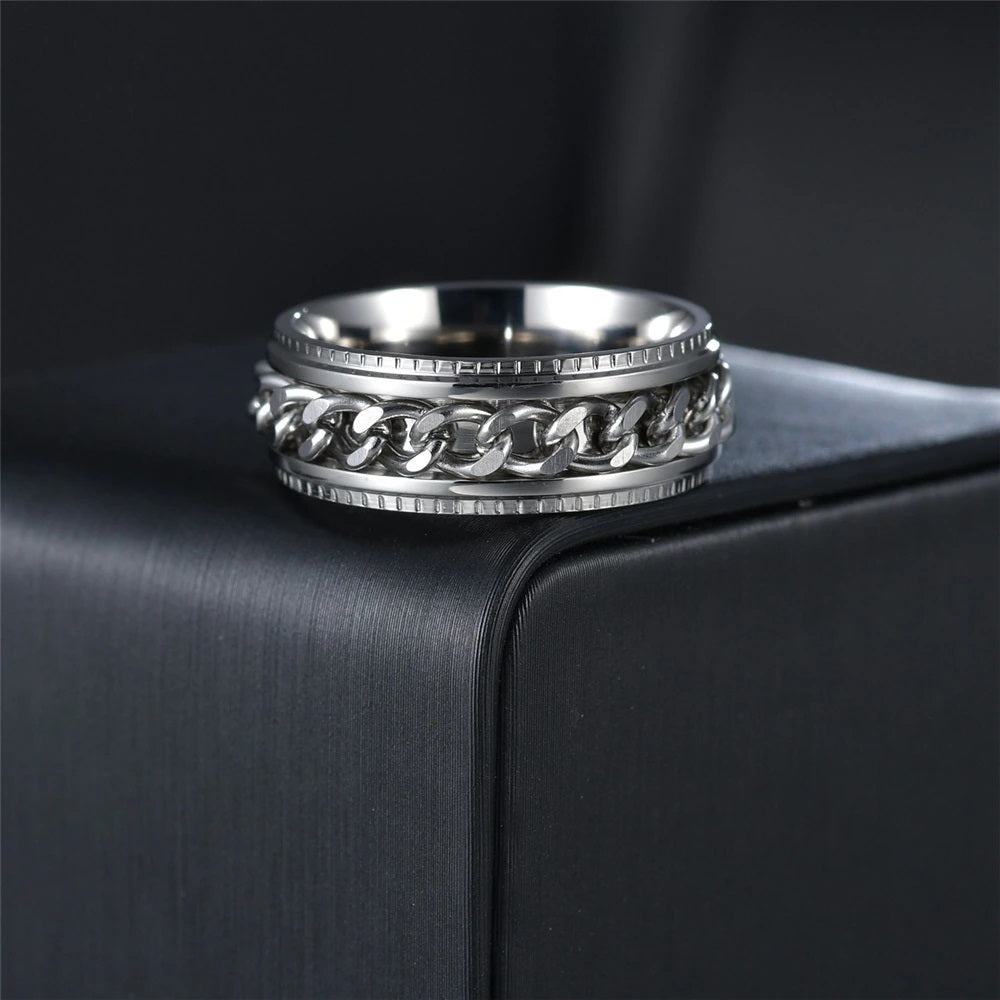 Men Cuban Chain Ring