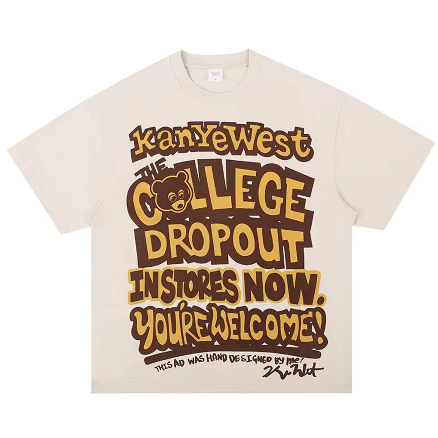 College dropout vintage tee