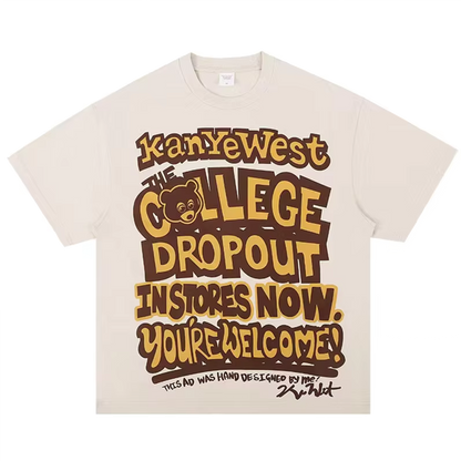 College dropout vintage tee