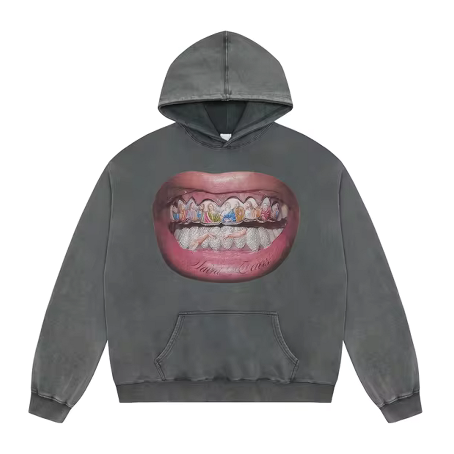 Grillz washed vintage hoodie