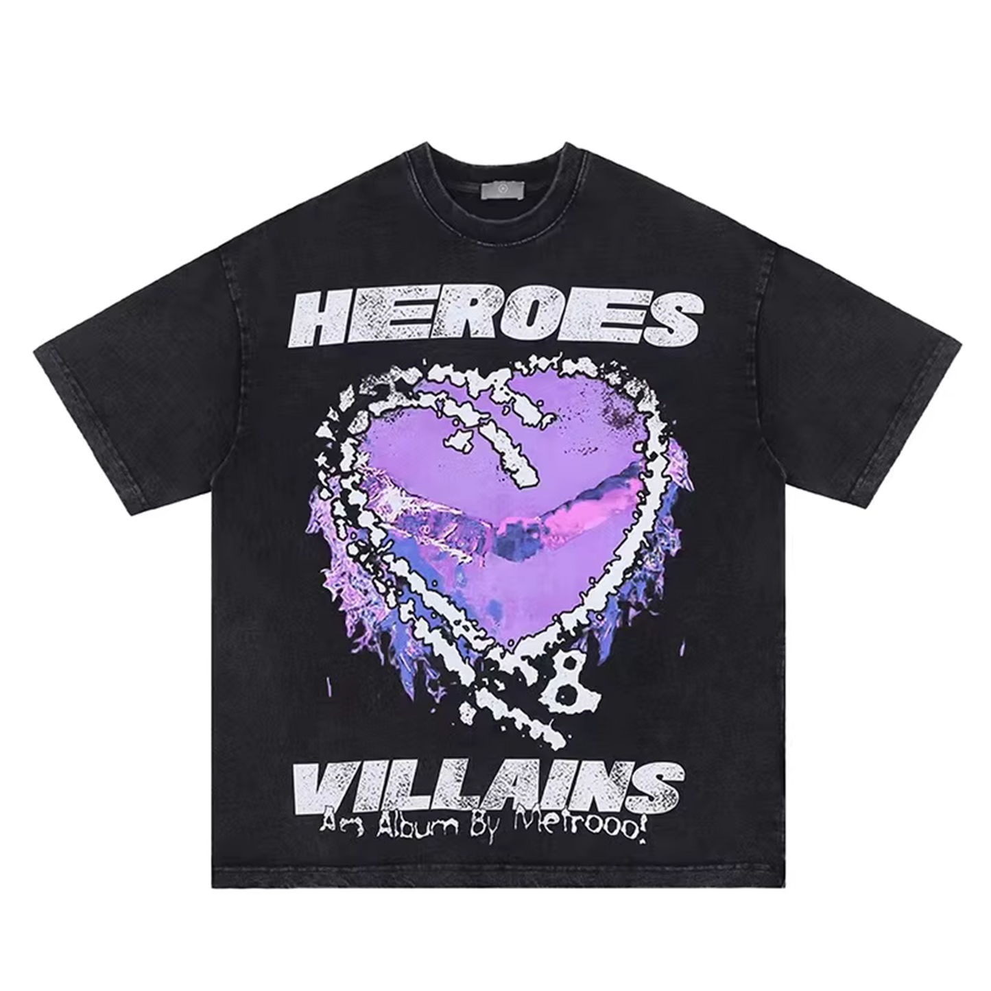 Heroes and villains vintage tee