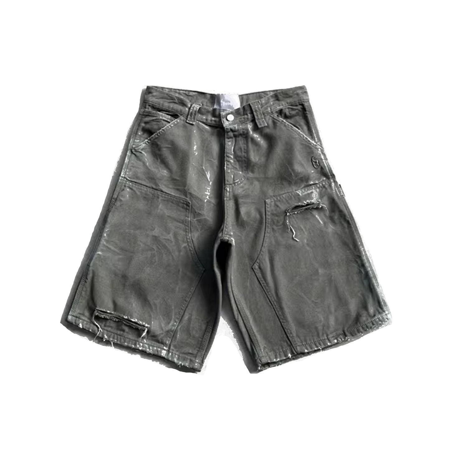 Washed denim carpenter Shorts