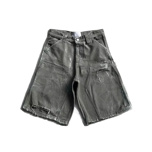 Washed denim carpenter Shorts