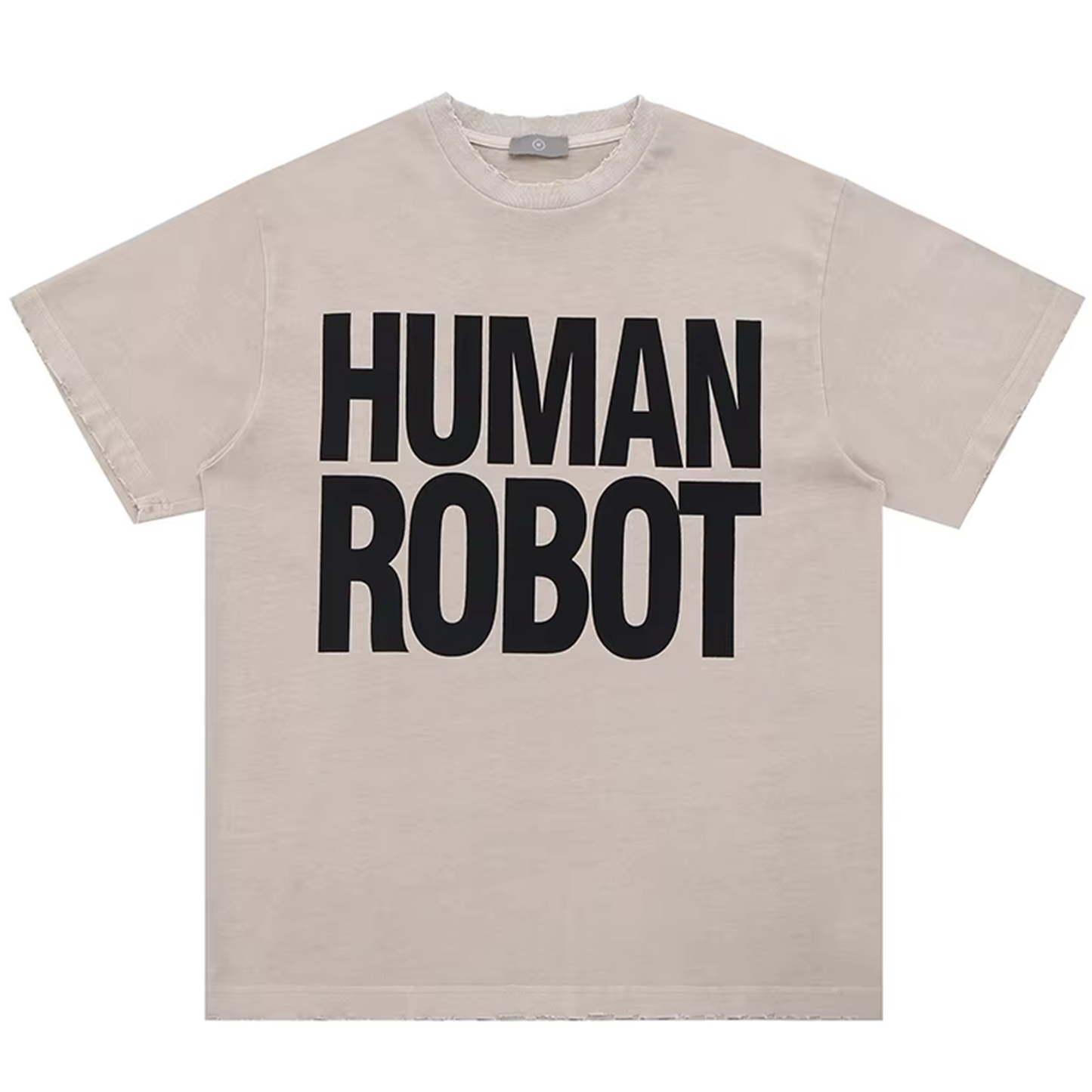 Human robot vintage tee