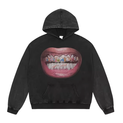 Grillz washed vintage hoodie