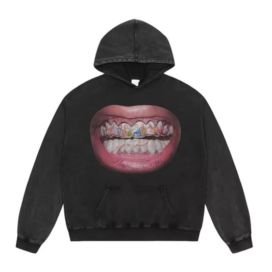 Grillz washed vintage hoodie