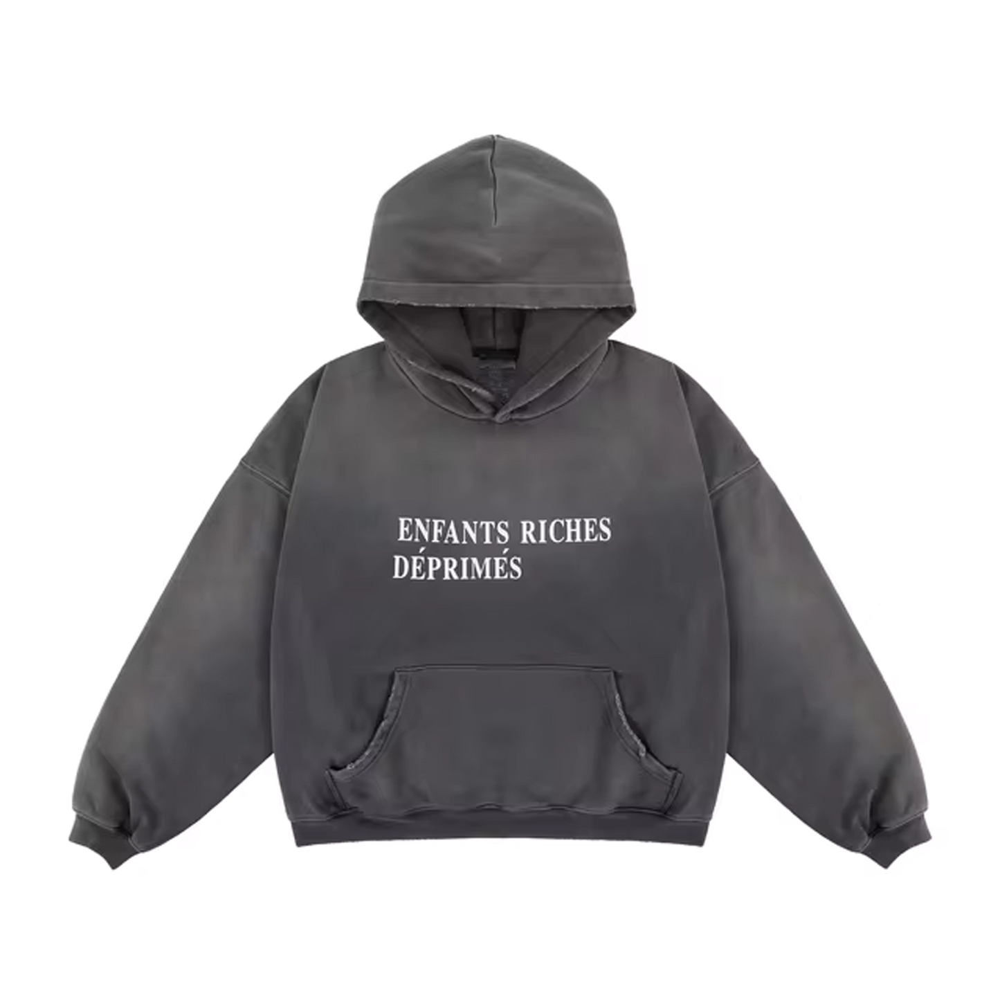 Riches black washed hoodie