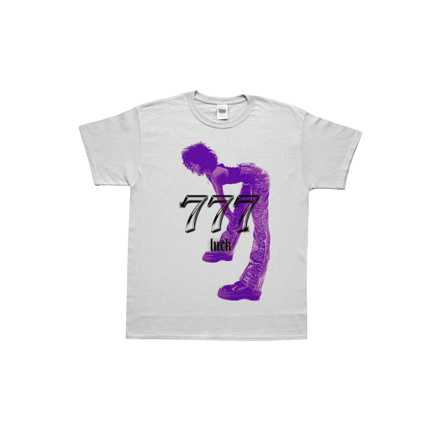 777 purple luck tee