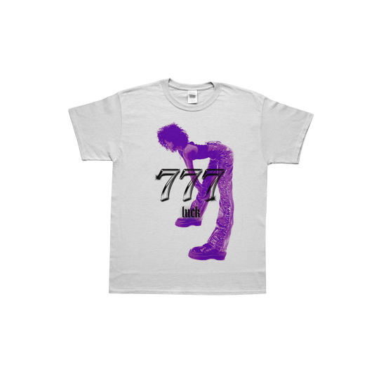 777 purple luck tee