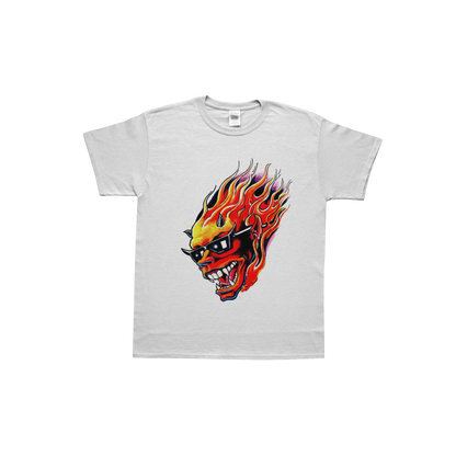 Fire skull tee