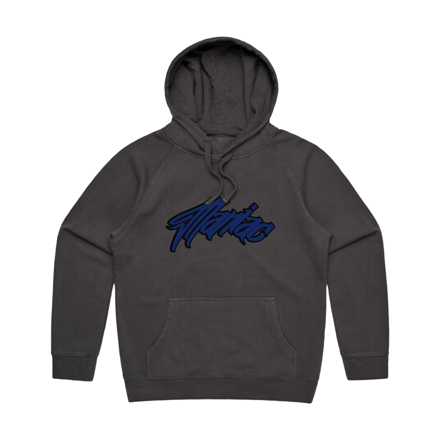 Blue maniac faded hoodie