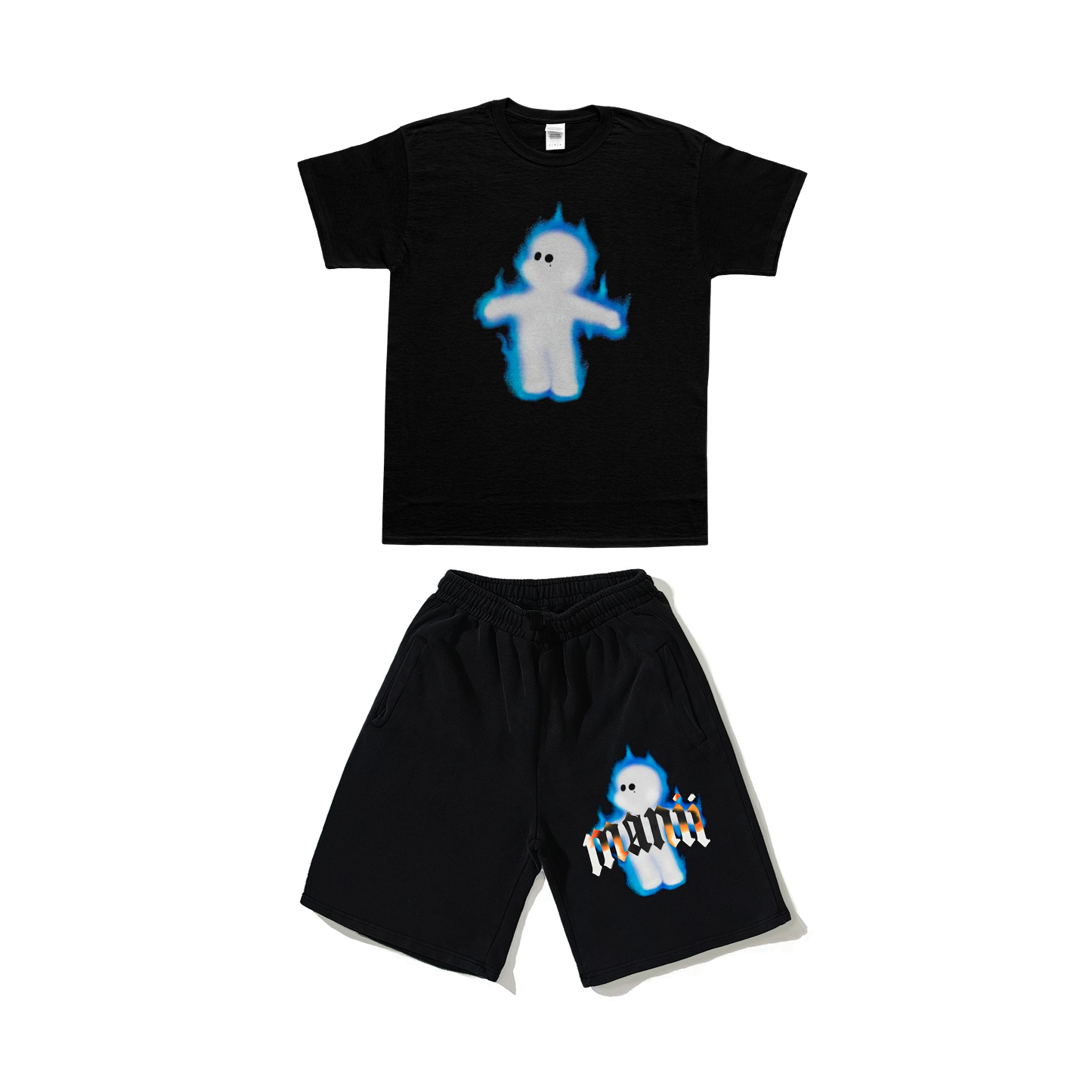 Manii man tee & short set