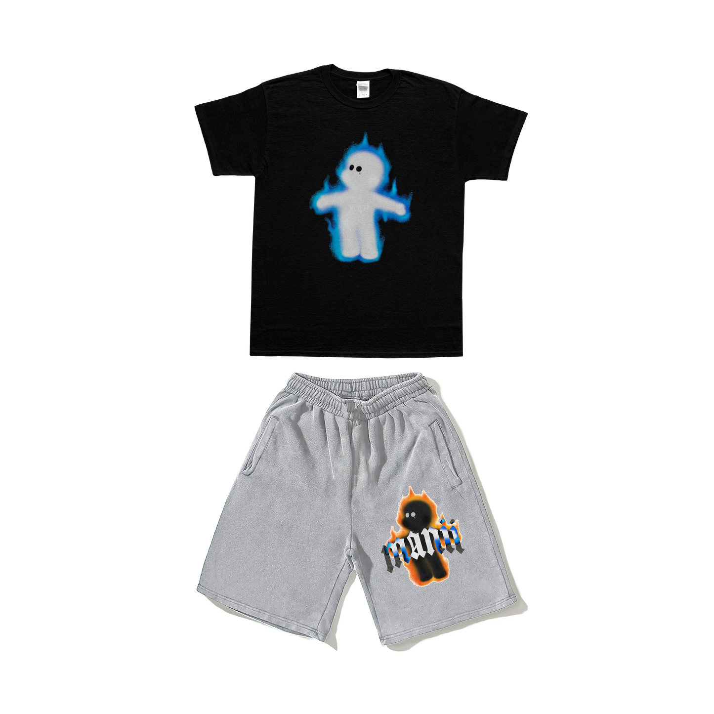 Manii man tee & short set