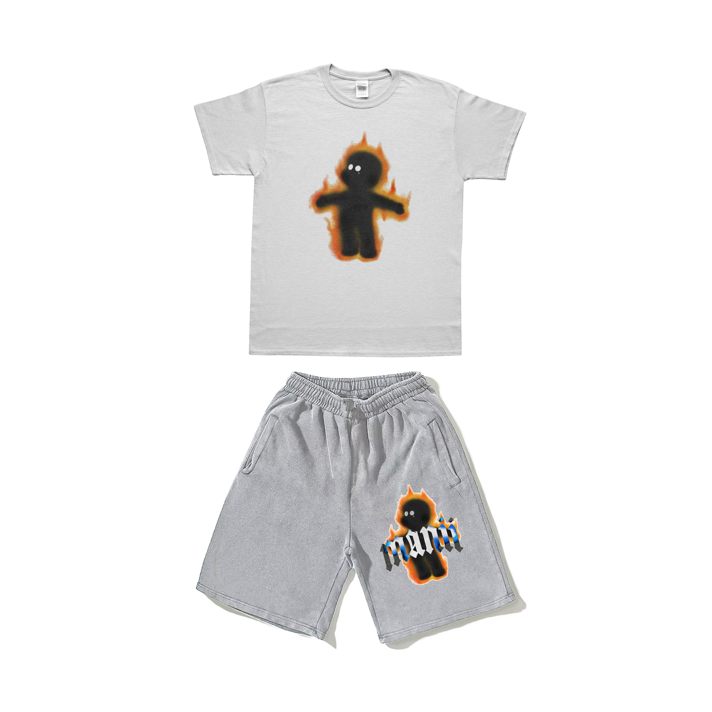Manii man tee & short set
