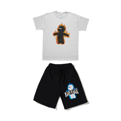 Manii man tee & short set