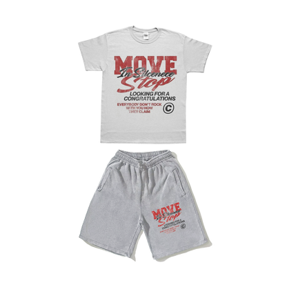 Move in silence tee & short set