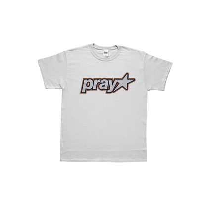 Pray orange tee