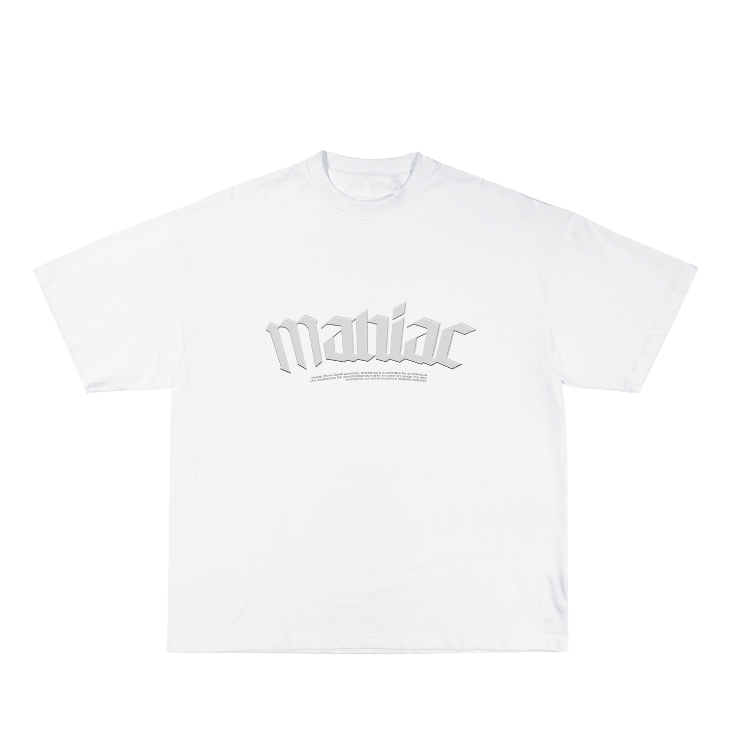 Classic Maniac white on white